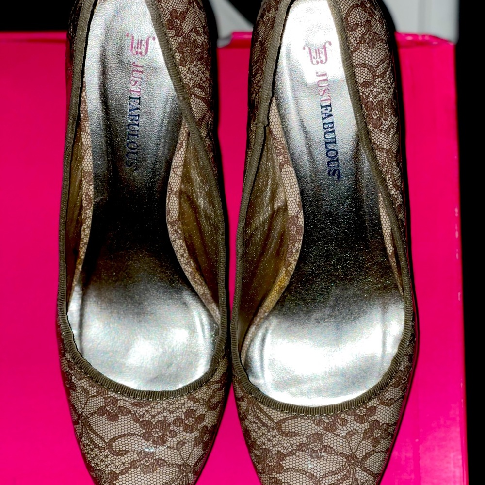 JustFab Lace Print Platform